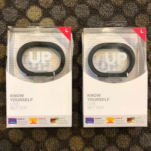 **NEW x2 for a Steal!!** UP by Jawbone-Large-Onyx